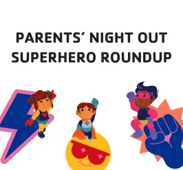 Three generic kid superheroes