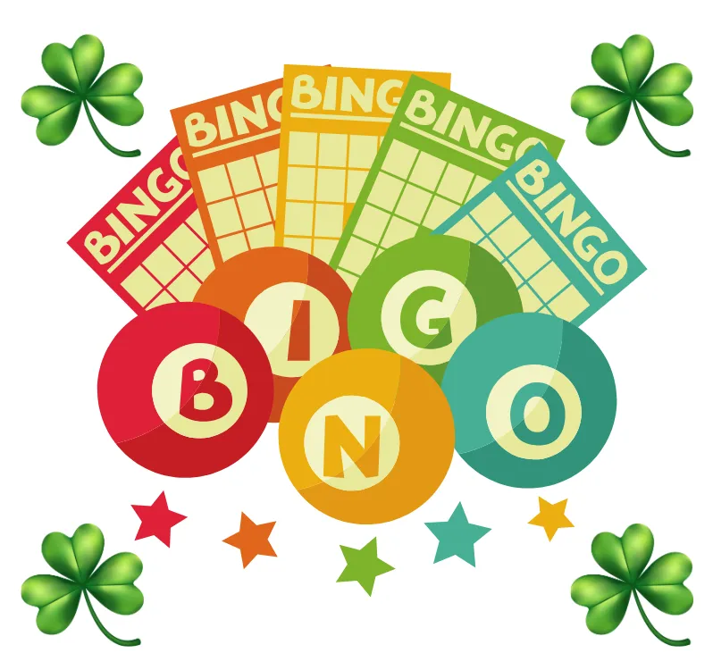 bingo cards surrounded by shamrocks